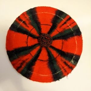 NEW Scottish Plaid Beret 100% Wool Tam O'Shanter